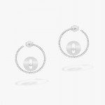 Messika - Lucky Move Creoles PM Earrings White Gold